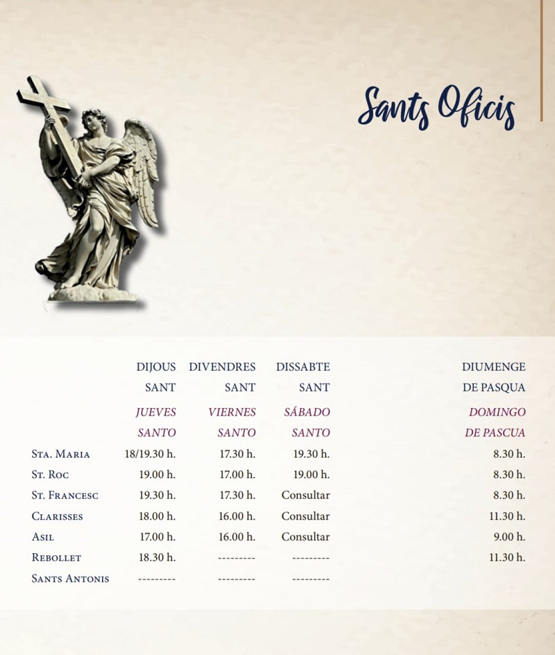 Sants Oficis Oliva 2021